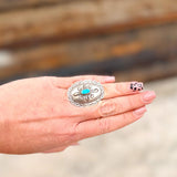 Large Concho 1-Stone Ring – Size 7 ¾