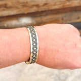 Sterling Silver Cuff with Stamped Design