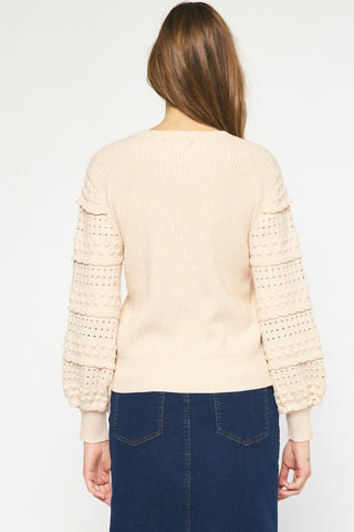 Alice Detailed Long Sleeve Sweater