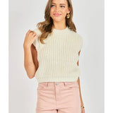 Chunky Handknit Tank - Ivory