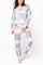 Preorder Ivory, Blue & Light Pink Patchwork Pant - Multi [Queen of Sparkles]