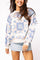 Preorder Ivory, Blue & Light Pink Patchwork Sweatshirt - Multi [Queen of Sparkles]