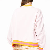 Preorder Pink, Orange & Green Rhinestone 'Mahjong' Sweatshirt - Multi [Queen of Sparkles]