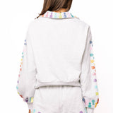 Grey Mutli Zipper Collar Sweatshirt - Queen of Sparkles