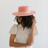 Dakota Dae Triangle Crown Hat - Pink [GIGI PIP]