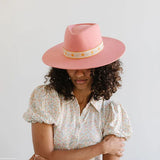 Dakota Dae Triangle Crown Hat - Pink [GIGI PIP]