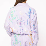 Preorder Multi Dancing Skeleton Mock Neck Sweatshirt - Lavender [Queen of Sparkles]