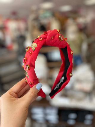 Fan Gear Football Headband in Red