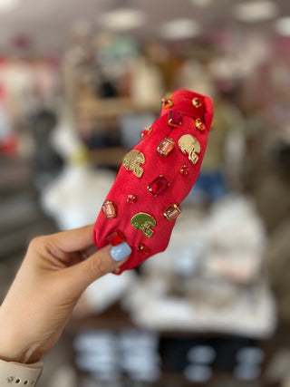 Fan Gear Football Headband in Red