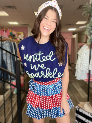 Queen of Sparkles United We Sparkle Sweater Tank