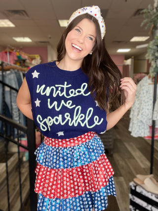 Queen of Sparkles United We Sparkle Sweater Tank