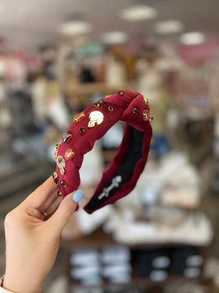 Fan Gear Football Headband in Maroon