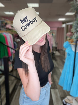 Hey Cowboy Trucker Hat