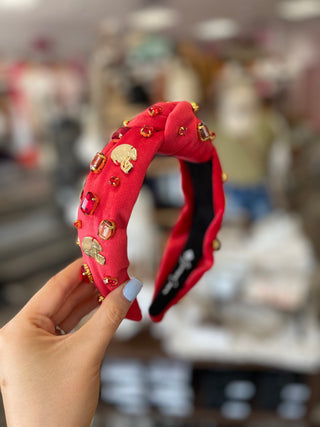 Fan Gear Football Headband in Red