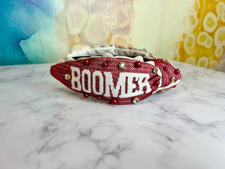 Boomer Sooner Cross Stitch Headband