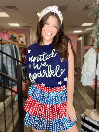 Queen of Sparkles United We Sparkle Sweater Tank