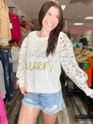 Queen of Sparkles Bridal Queen Sweater