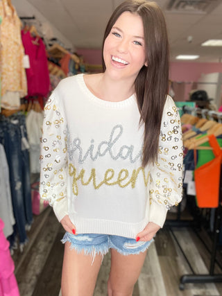 Queen of Sparkles Bridal Queen Sweater