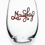 Naughty Stemless Wine Glass