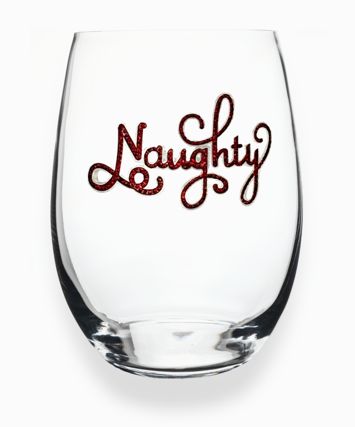 Naughty Stemless Wine Glass