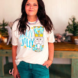 Holly Jolly Nutcracker Graphic Tee-Sparkle-Blue