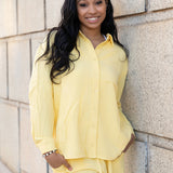 Sugarloaf Button Up Shirt - Butter