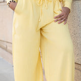 Sugarloaf Elastic Waist Pants - Butter