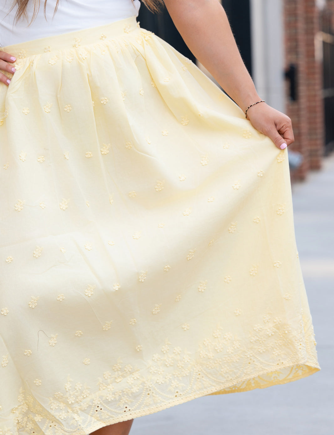 Beachglass Embroidered Maxi Skirt