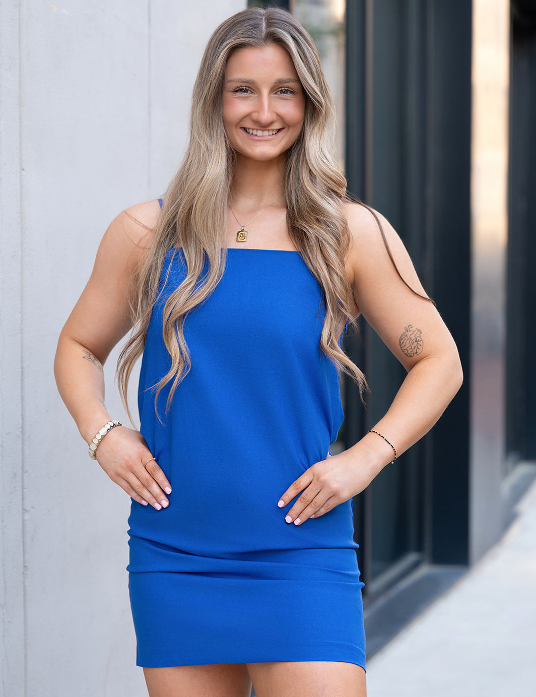 Heatwave Mini Dress – Blue