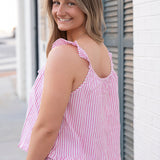 Jetset Ruffle Top & Shorts Set - Pink