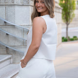 Lowtide Lace Trim Sleeveless Top - Shell
