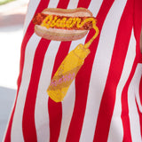 Queen of Sparkles Red and White Stripe Hot Dog Knit Tank