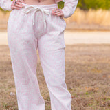 LoveShackFancy Lillia Bow Print Sweatpant – Chantilly