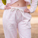 LoveShackFancy Lillia Bow Print Sweatpant – Chantilly