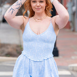 LoveShackFancy Ergo Bow Print Active Dress –  Chilled Blue