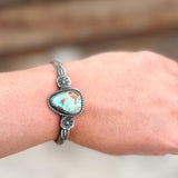 One-Stone Turquoise Cuff