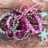 Mixed Crystal Bracelet Stack