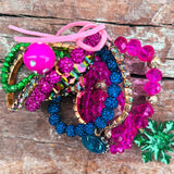 Mixed Crystal Bracelet Stack