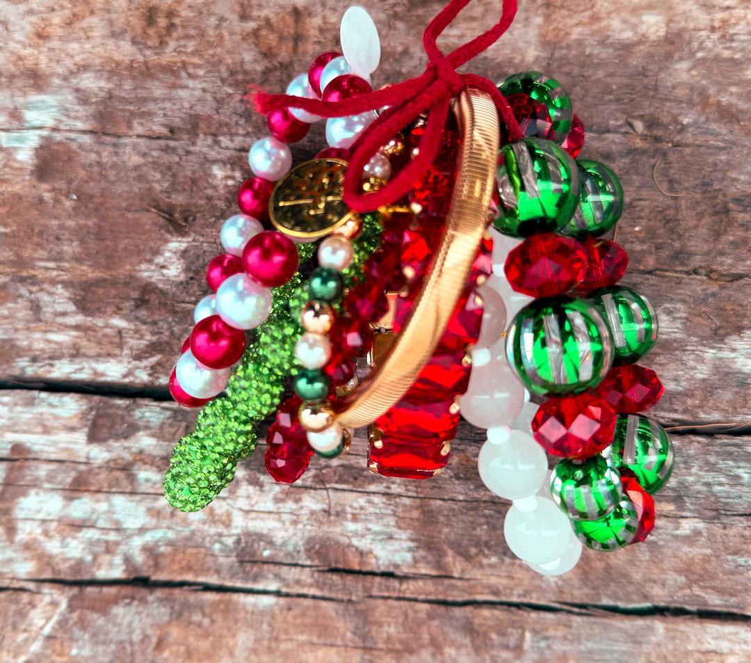 Mixed Crystal Bracelet Stack