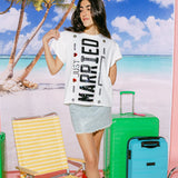 Just Married Tee - White [Queen of Sparkles]