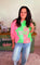Licensed Green & Pink Colorblock Character Profile Wicked Sweatshirt – Multi | Queen of Sparkles
