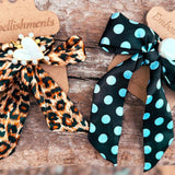 Pattern Wrap Satin Bracelet with Charm