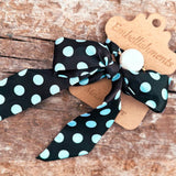 Pattern Wrap Satin Bracelet with Charm