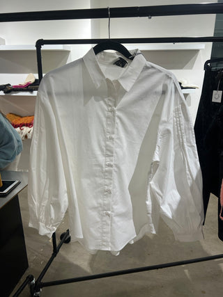 Think Better Of You White Button Down Top
