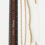 Pearl and Silver Beads Multi-Strand Necklace