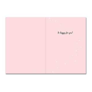 CONGRATS CHAMPAGNE SHAKER GREETING CARD