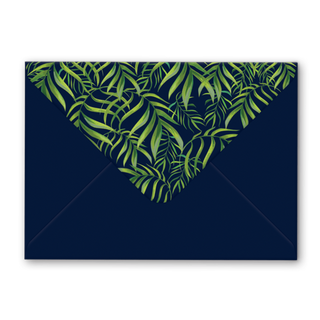 TROPICAL FRONDS THANK YOU GREETING CARD