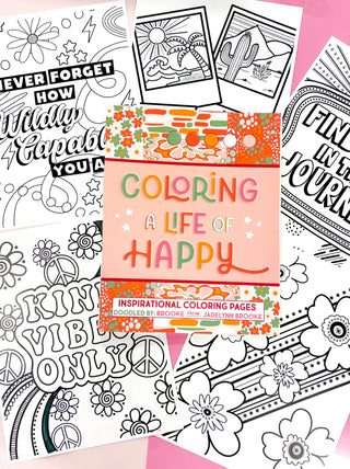 Coloring Book - Coloring A Life Of Happy