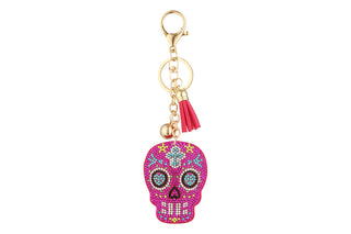 Pink Skull Keychain