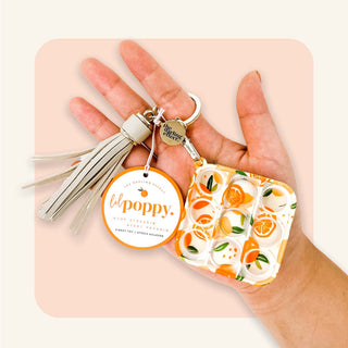 Lil' Poppy - Keychain Bubble Pop It Fidget Toy - Orange